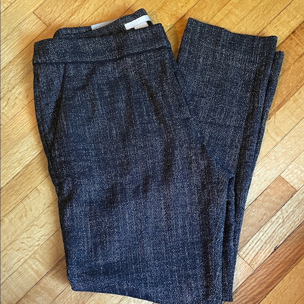 Stylish Black & White Tweed Women's Slacks